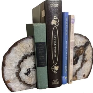 Agate Geode Section Natural Crystal Stone Bookends / Decor Pieces​